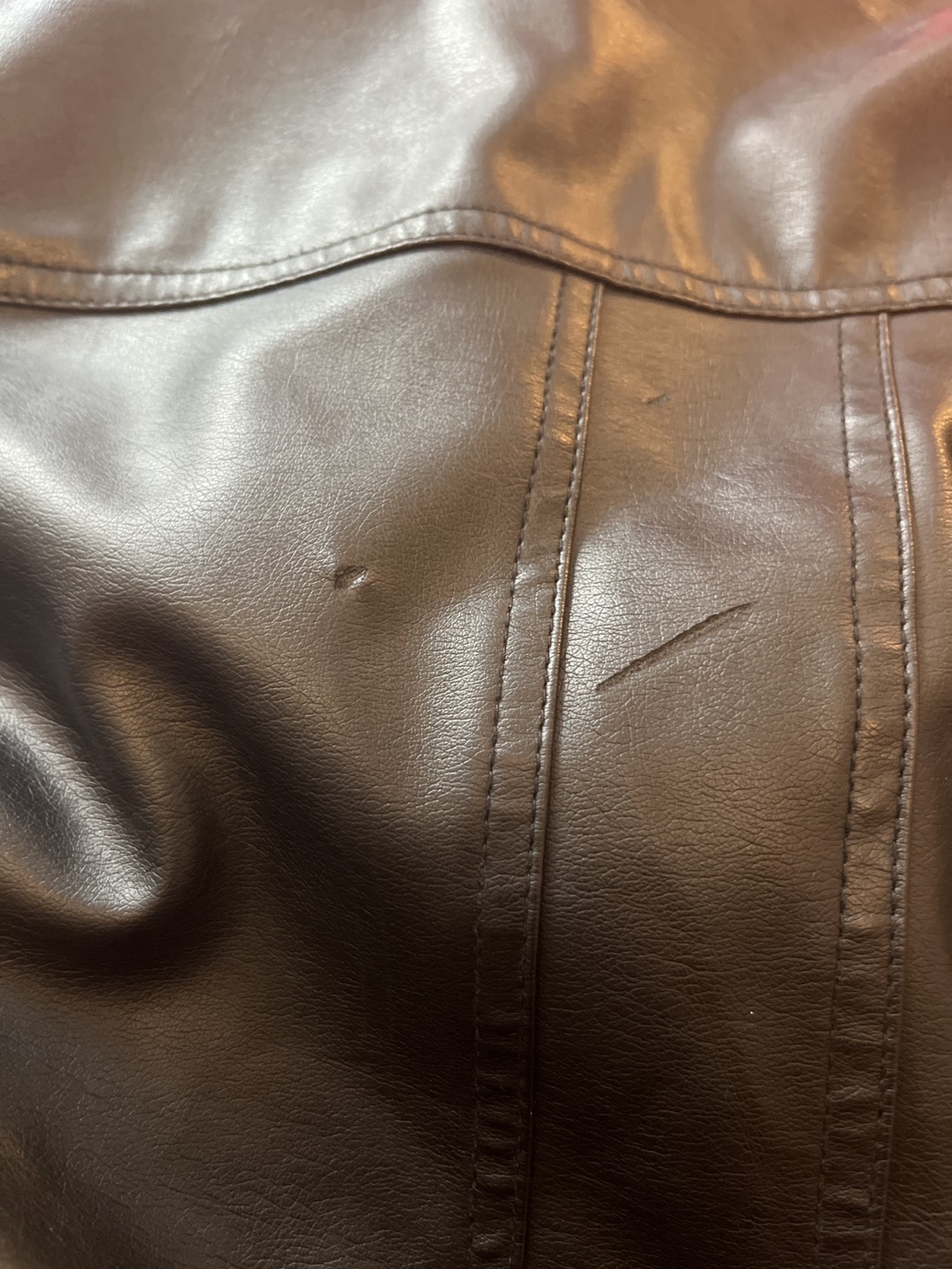 Black leather jacket - photo 4