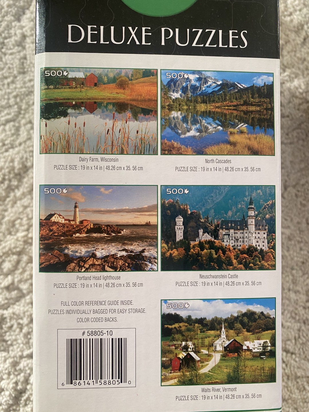 8 Jigsaw Puzzles, each puzzle 500 pieces image indicator(7)