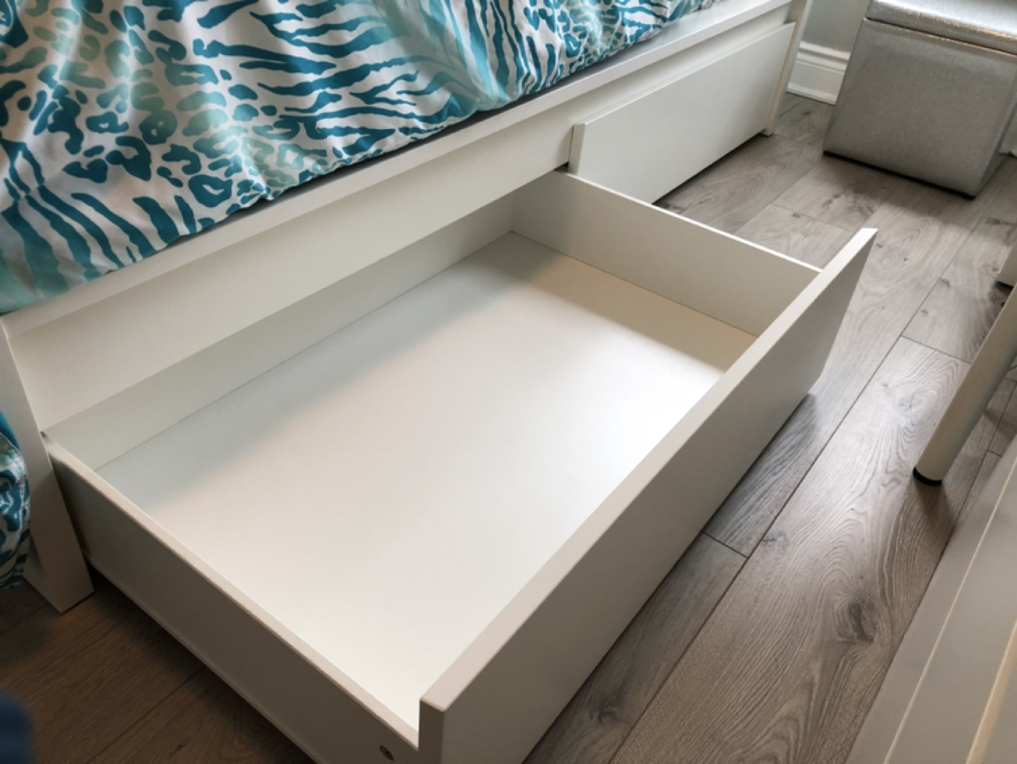 IKEA Malm Twin Bed with 2 Storage Drawers and Lonset Slats - photo 3