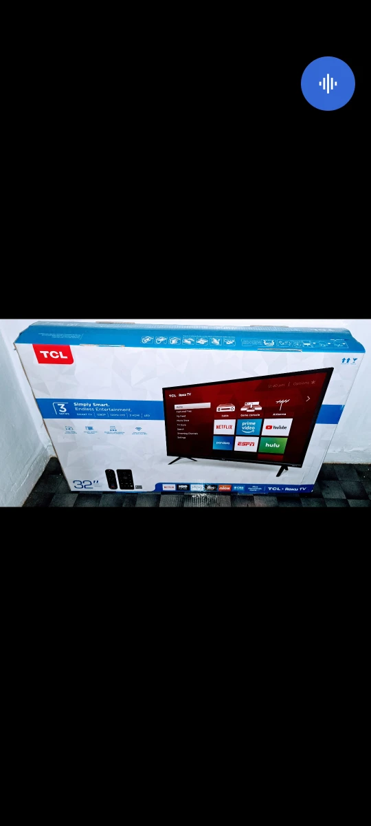 BRAND NEW TCL 32" ROKU TV WITH EVERYTHING JUST $70 $60 FOR TV