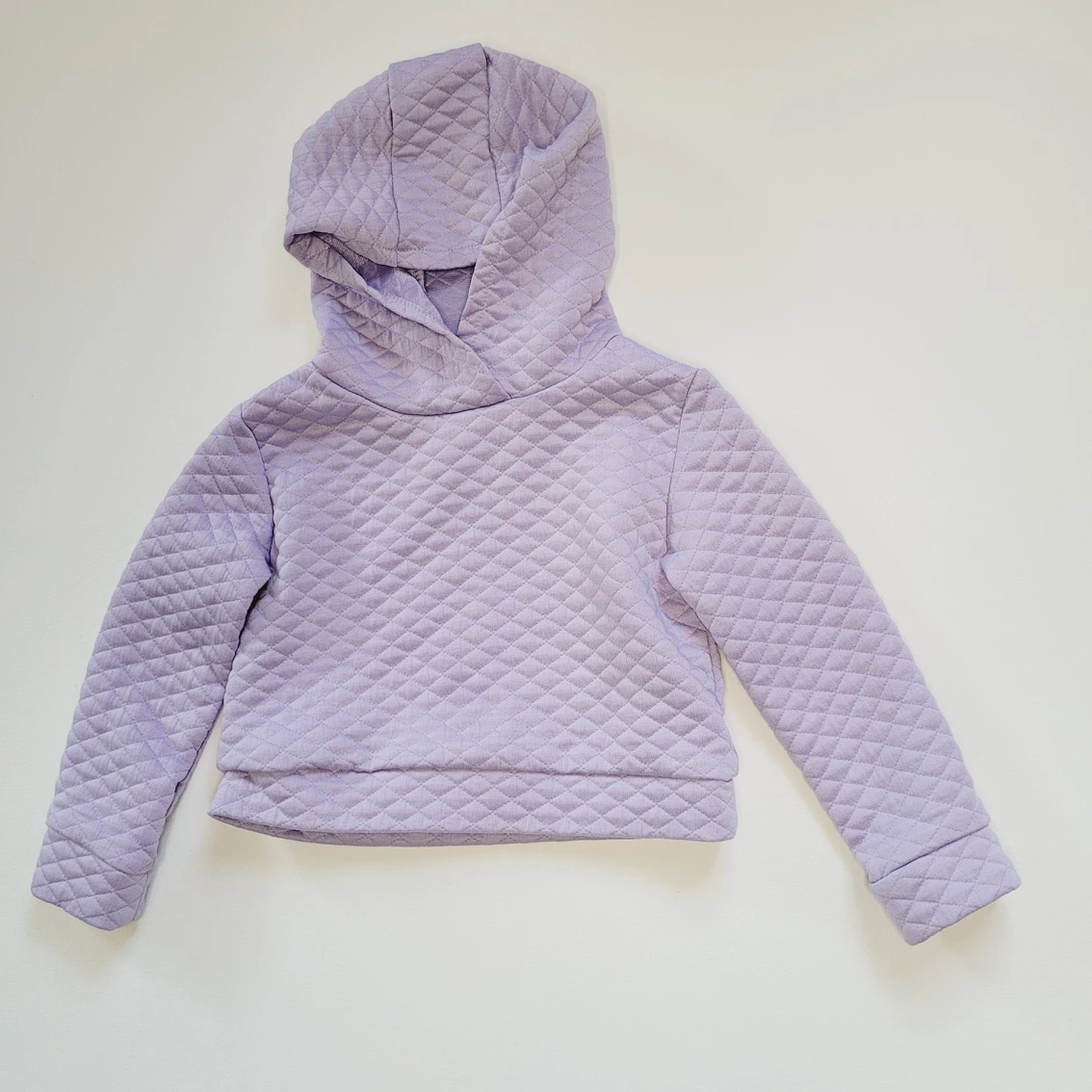 Toddler Purple Quilted Hooded Sweater 3T thumbnail
