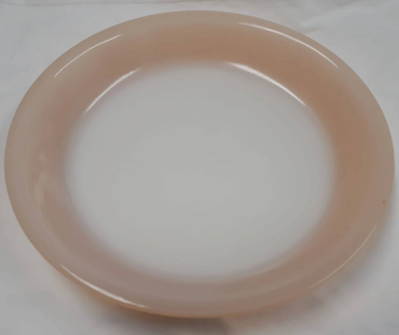 Peach Lustre Glass Vintage Fire King Pie Plate - image indicator(2)