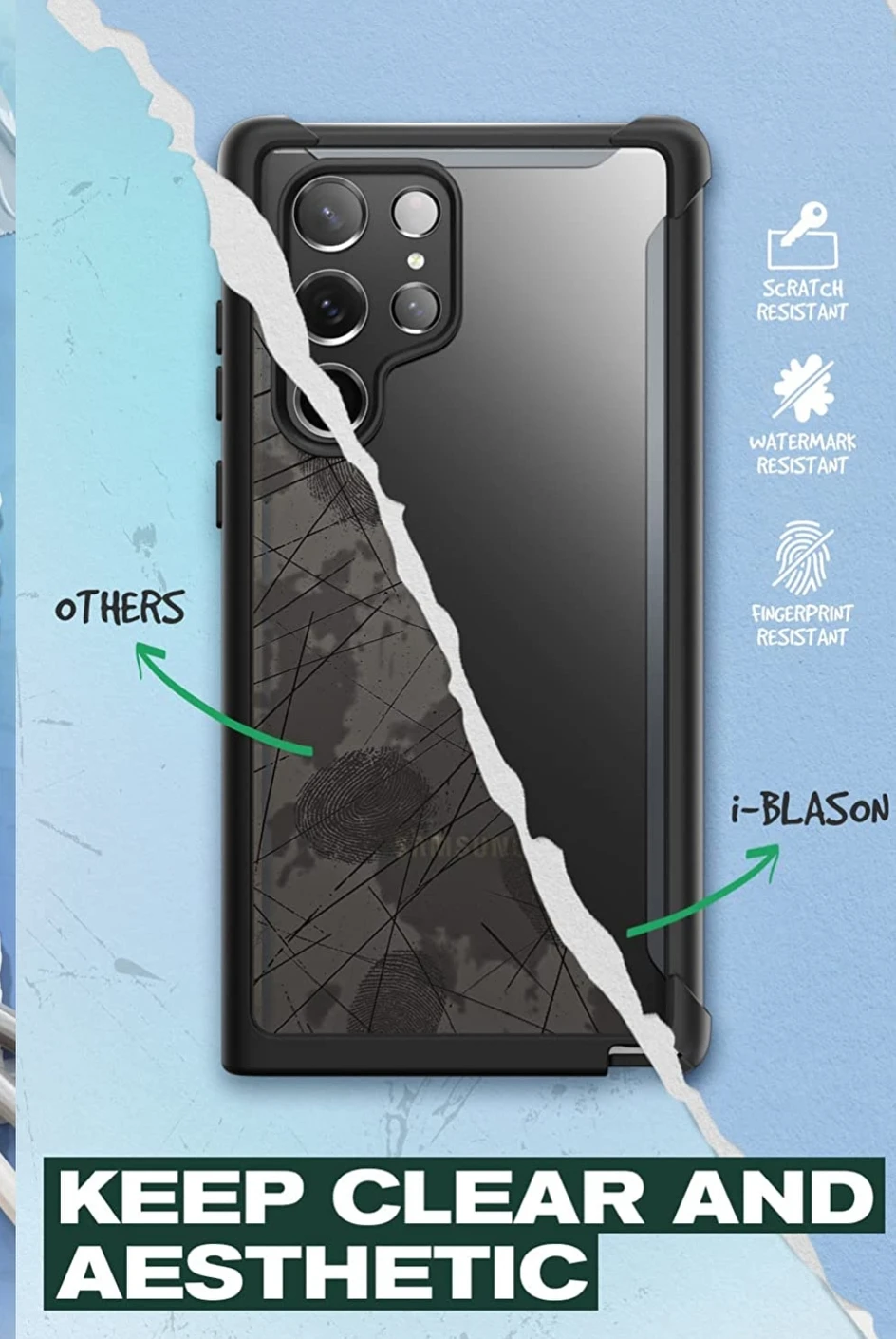 i-Blason Ares Galaxy S22 Ultra case (Black) image indicator(5)