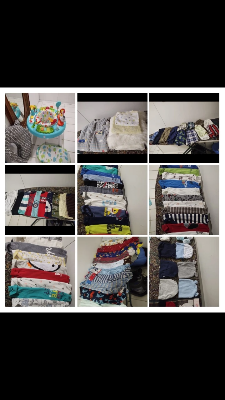 baby stuffs from 0 to 6 months and a few 9 to 12 months