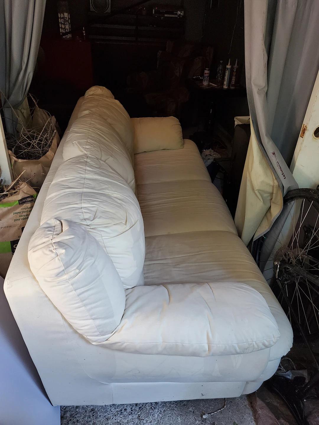 barely used 3 seater couch thumbnail