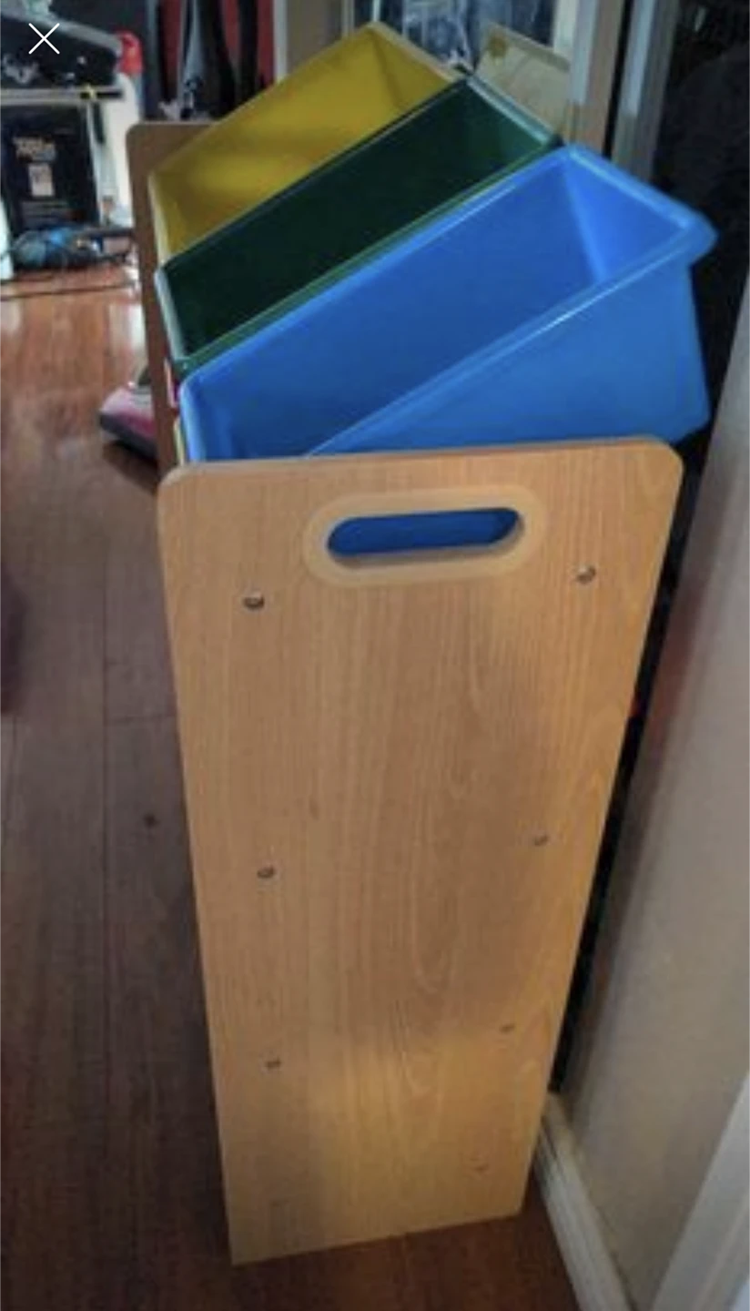 Multi-Coloured Toy Storage Bins