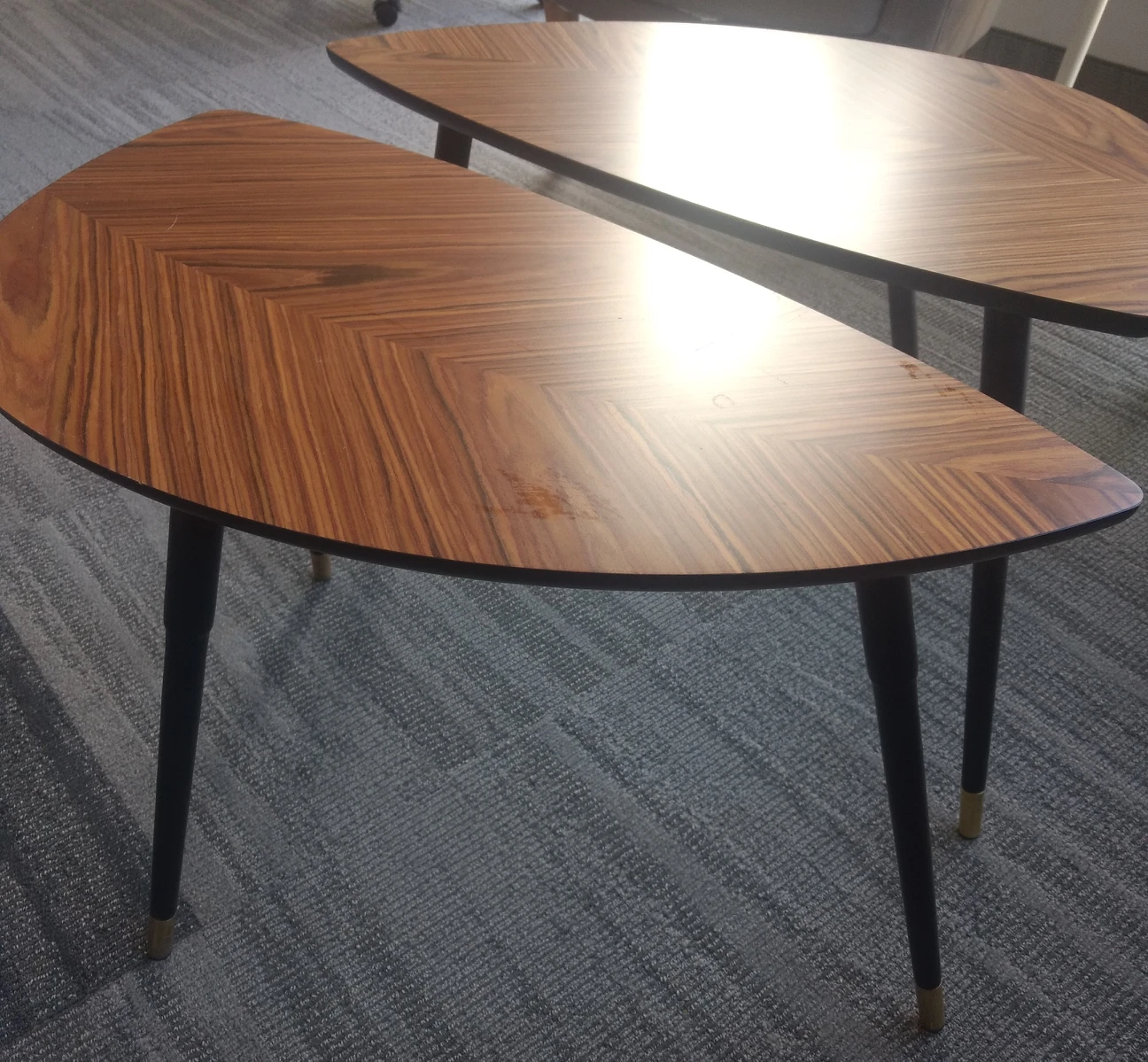 Asymmetrical Coffee Tables x 2, $60 each - photo 2