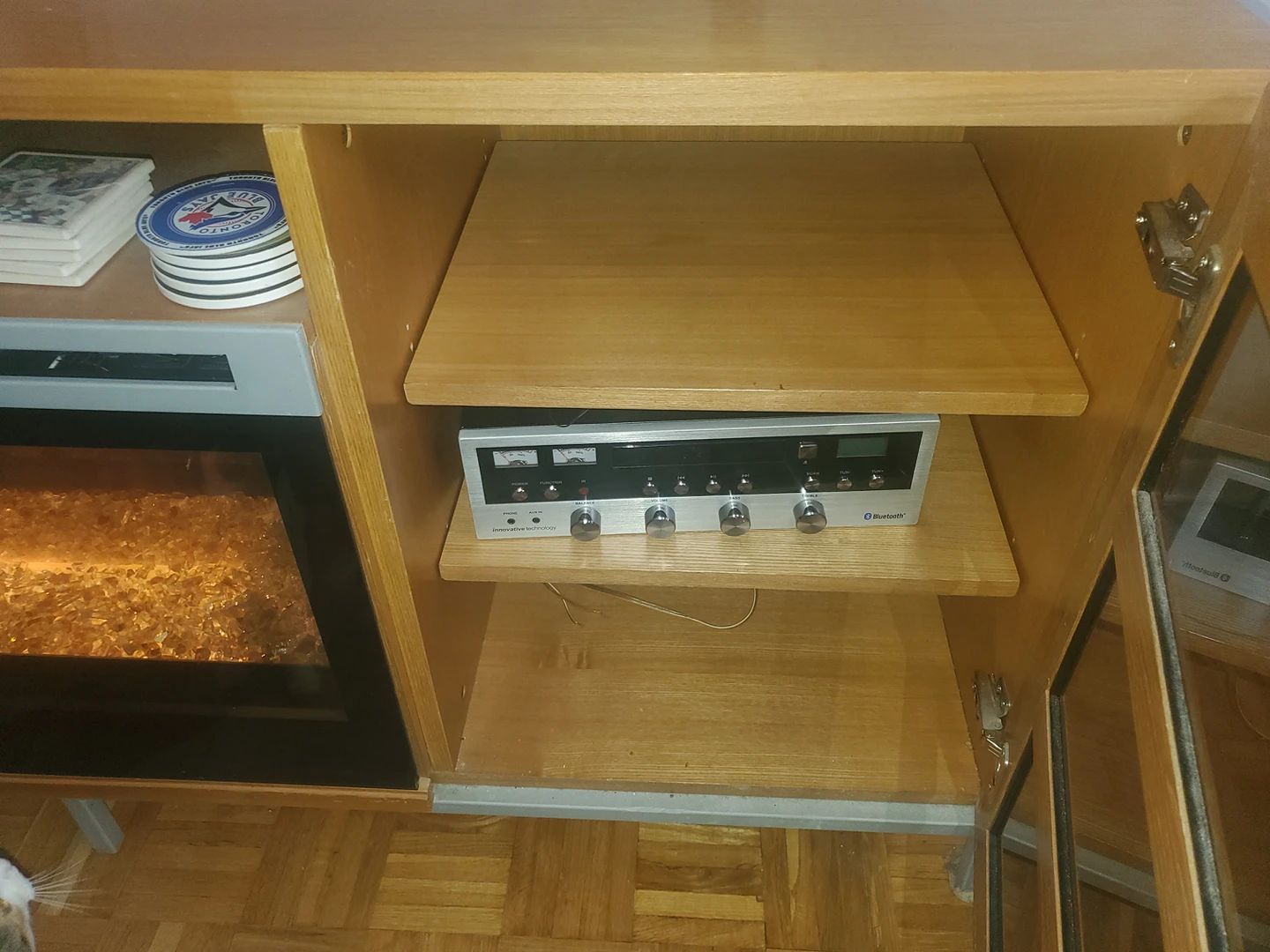 Electric Fireplace with remote