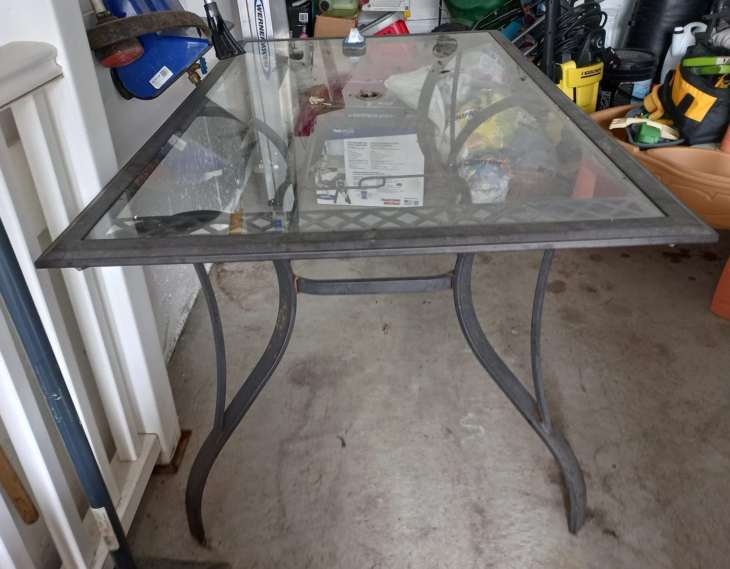 outdoor table.