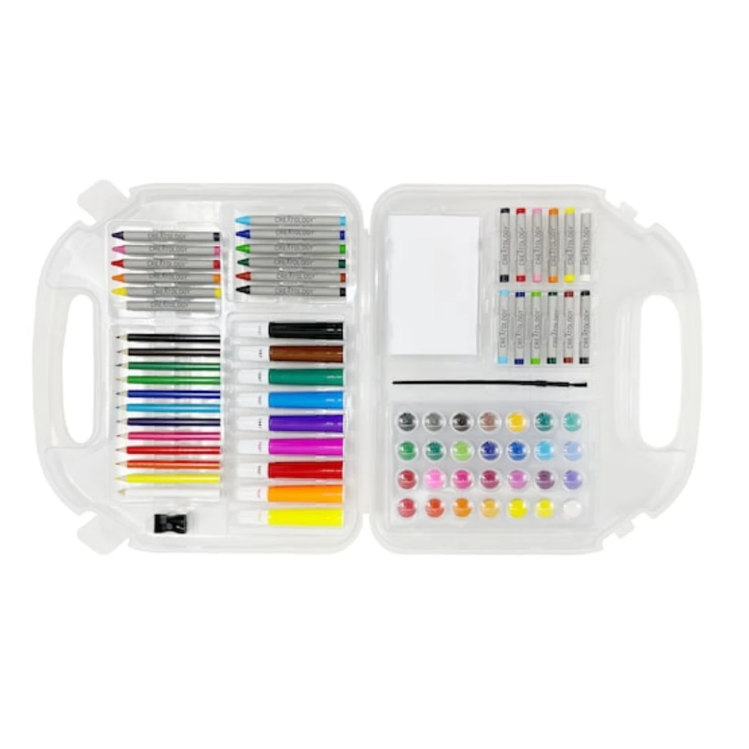 NEW 100pc Kids Art set in hard case image indicator(2)