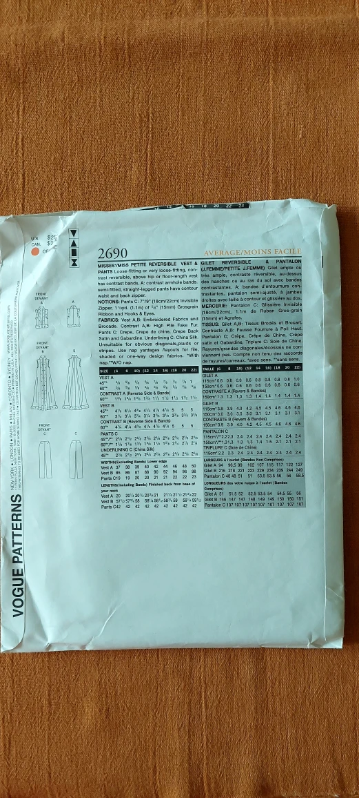 Vogue Couture pattern-size 18-20-22 - photo 2