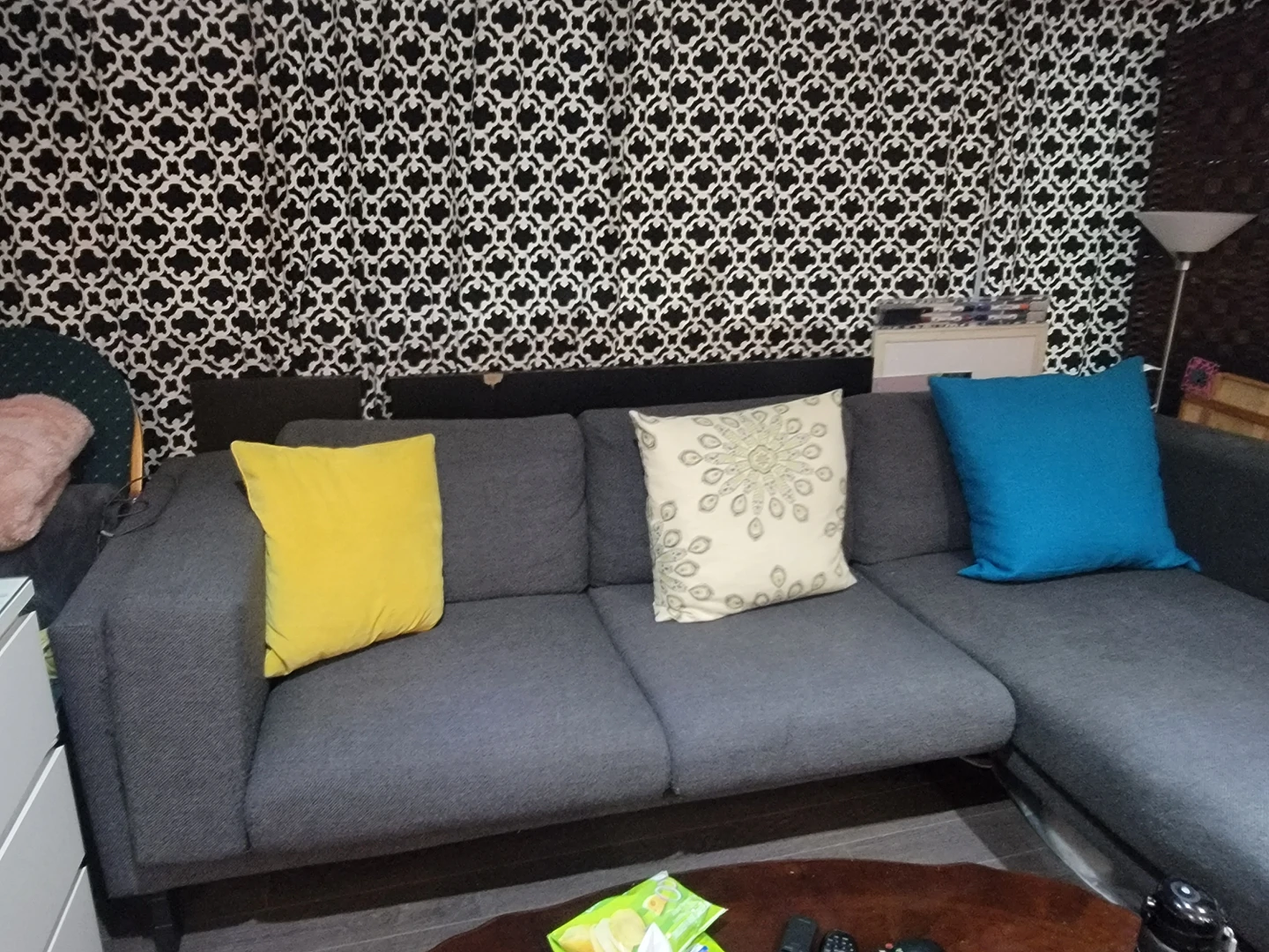 ikea nockeby couch with cushions - photo 5