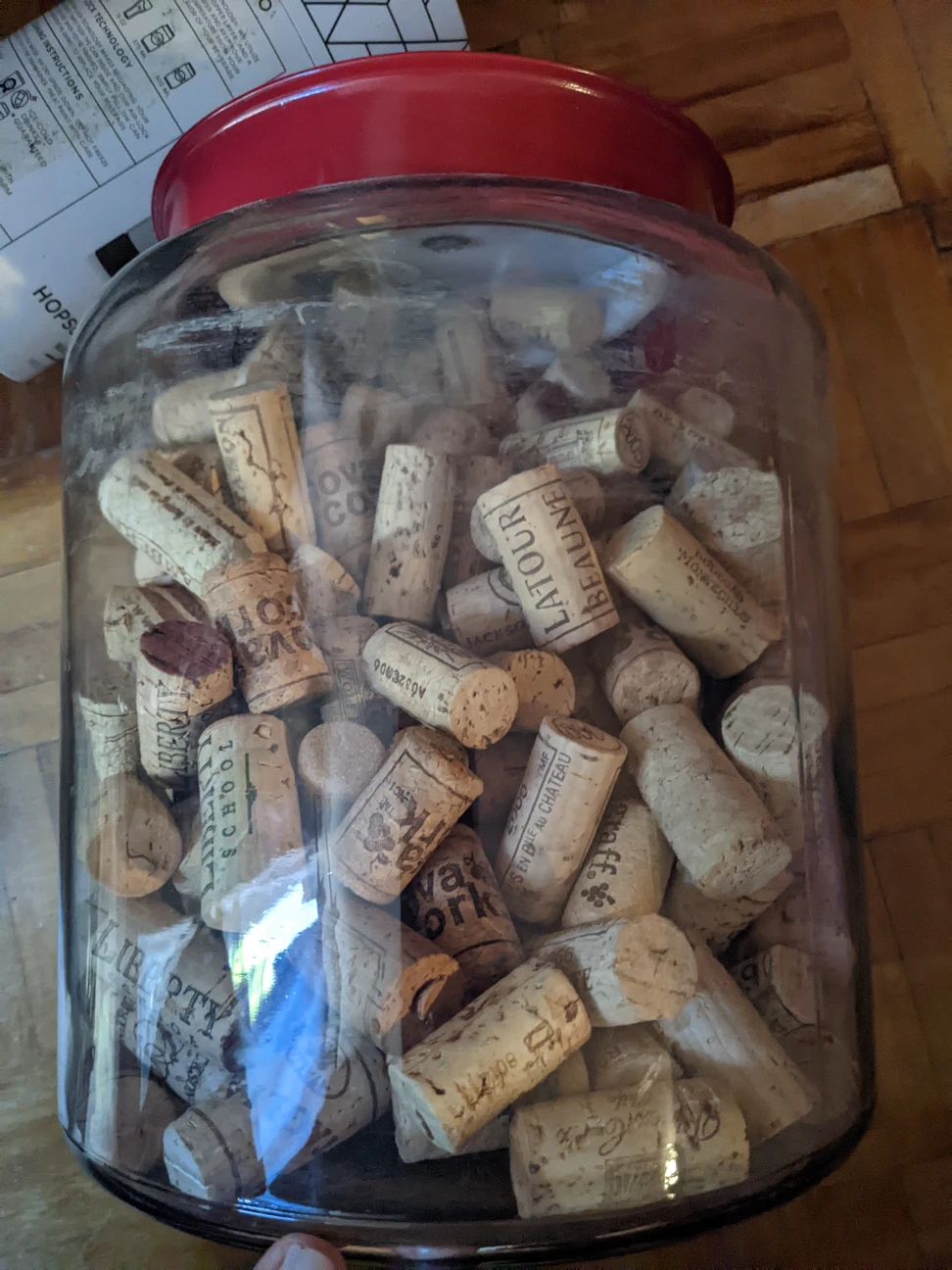 jar full of wine corks, jar not included thumbnail