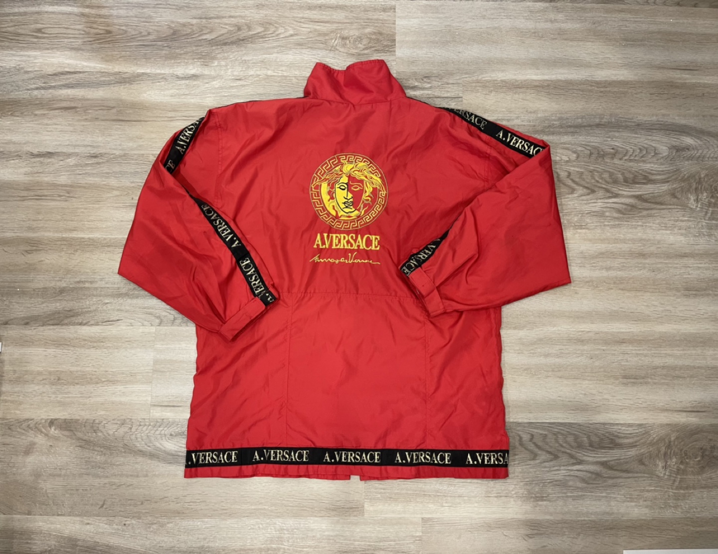 Vintage A versace jacket medusa zip tape on the hem and sleeve thumbnail