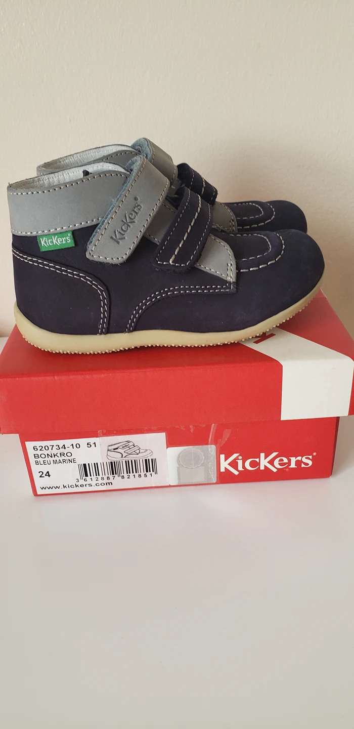 Kickers Leather toddler shoes thumbnail