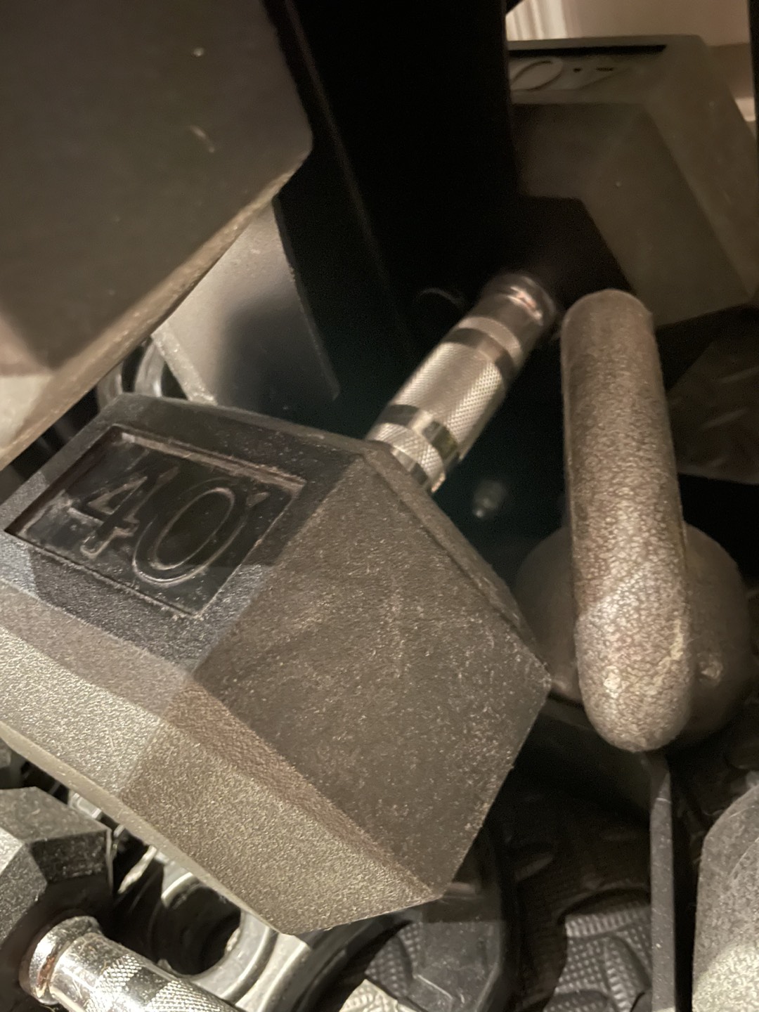 Two 40lb hex dumbbells $1.50/lb thumbnail