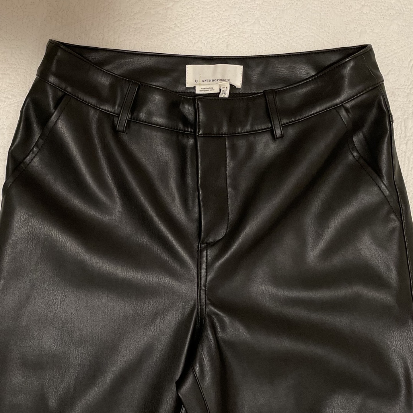 Faux leather pants - photo 4