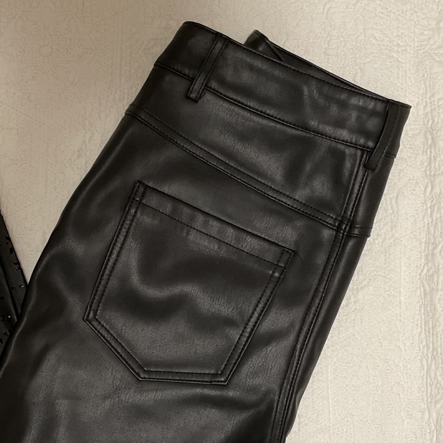 Faux leather pants - photo 2