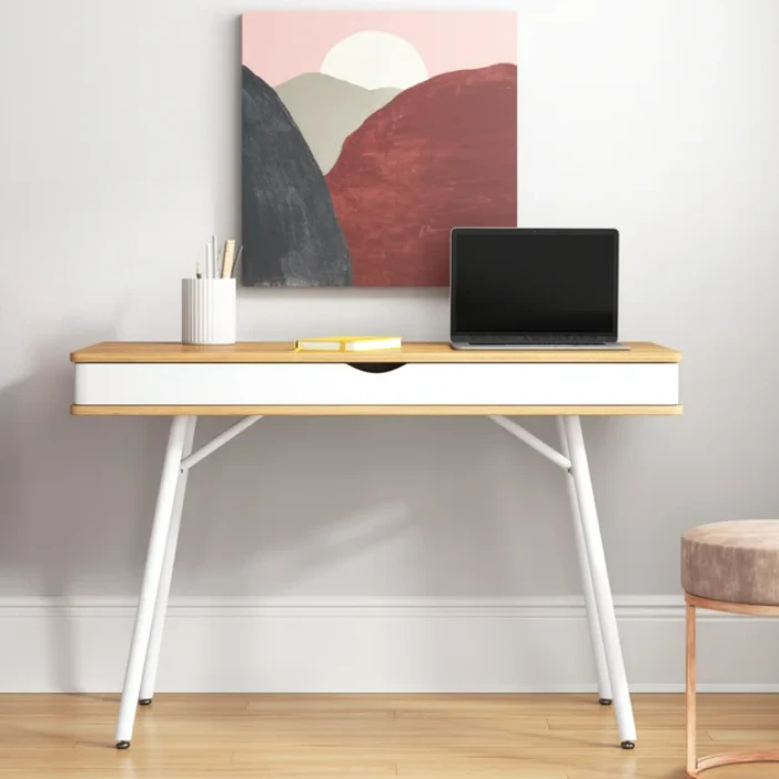 Brown/White Office desk