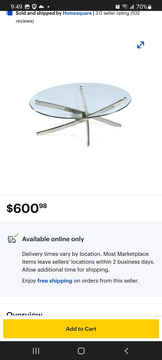 Magnussen T2050 Zila Oval Cocktail Table - photo 2