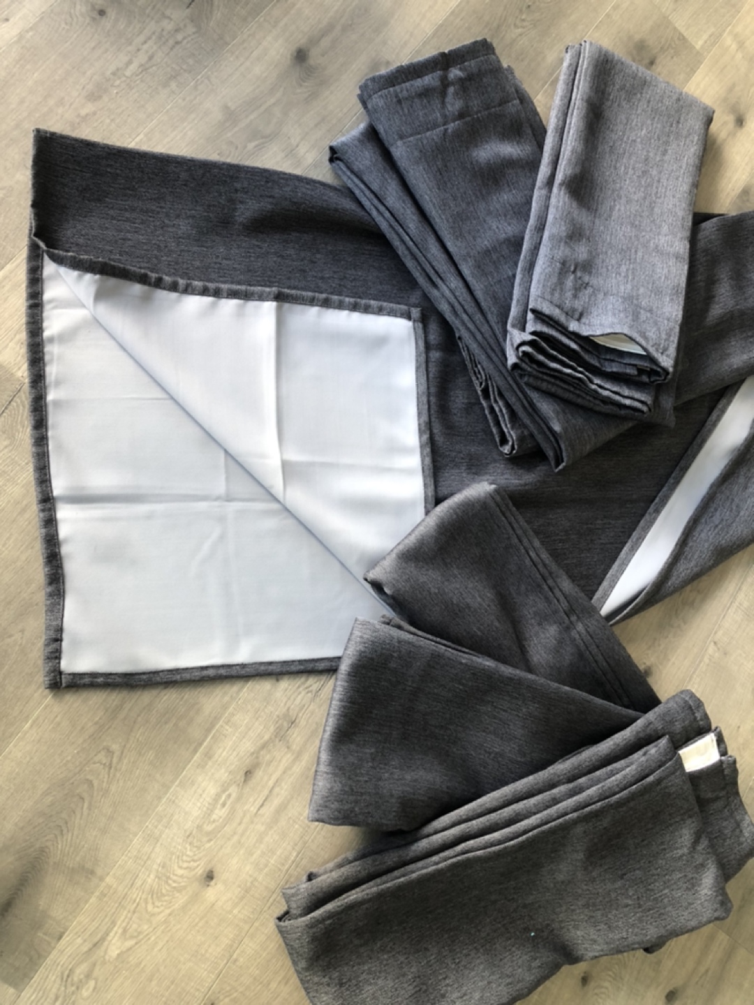 Ikea Dagöga Room-Darkening Curtains (6 panels, blue-grey) - photo 3