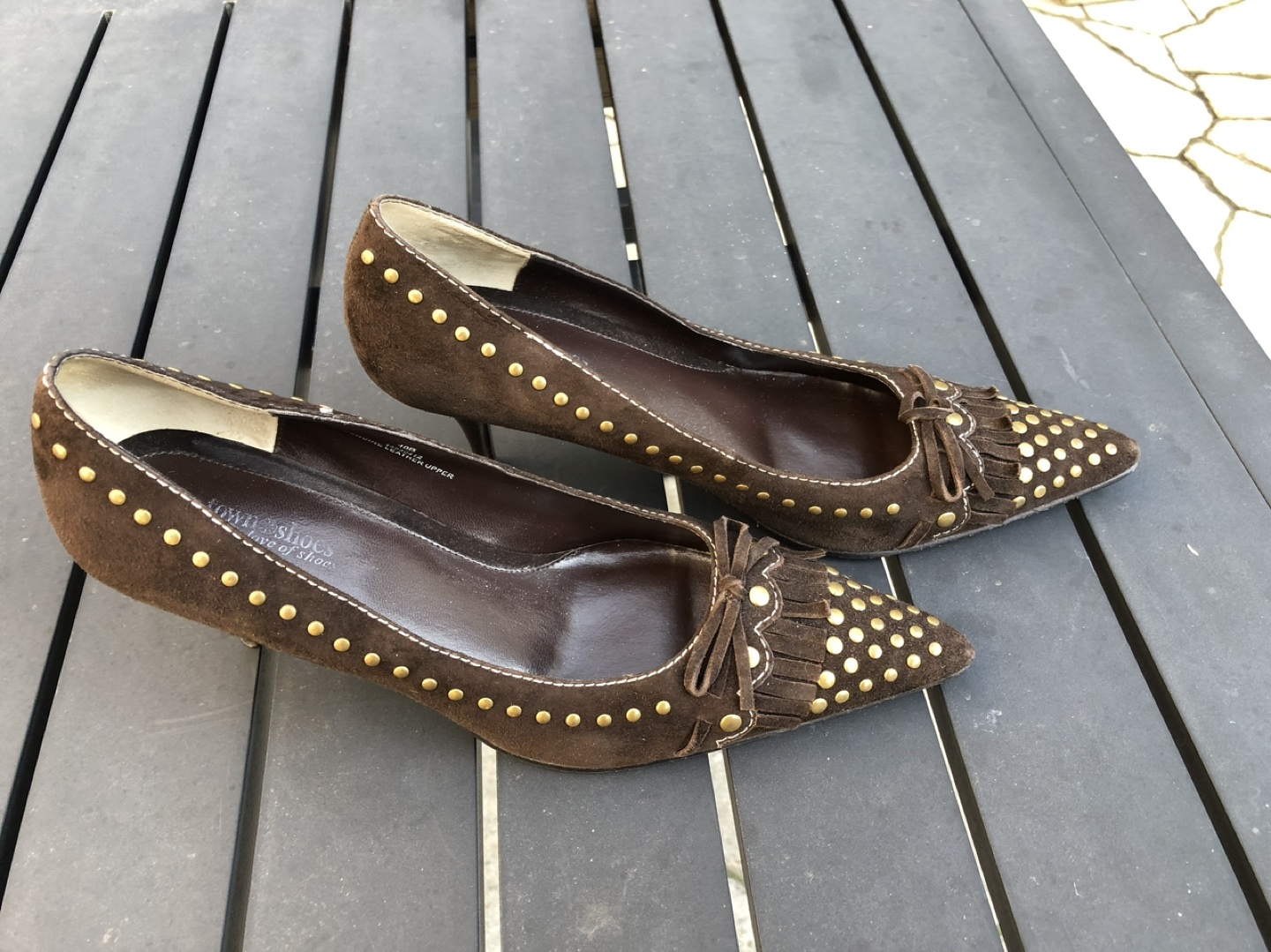 Women’s Brown Suede Heels from Town Shoes 10B - photo 3
