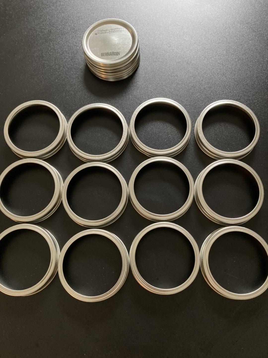 Bernardin widemouth Mason jar lids