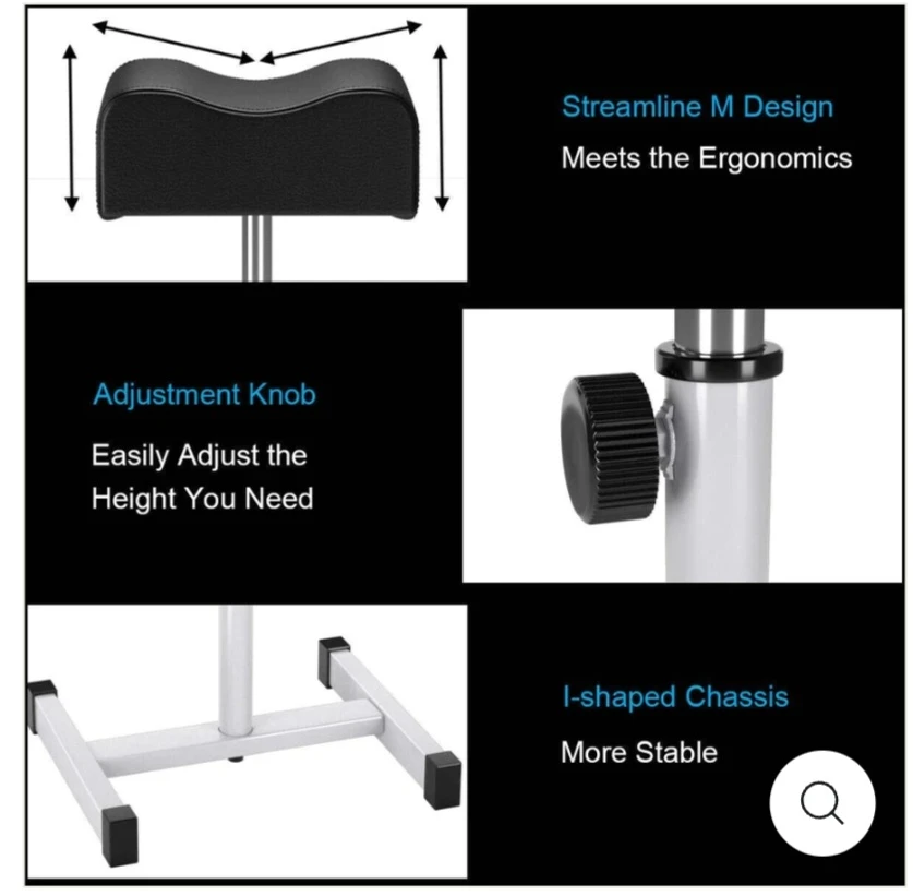 Adjustable Pedicure Manicure Technician Nail Footrest image indicator(2)