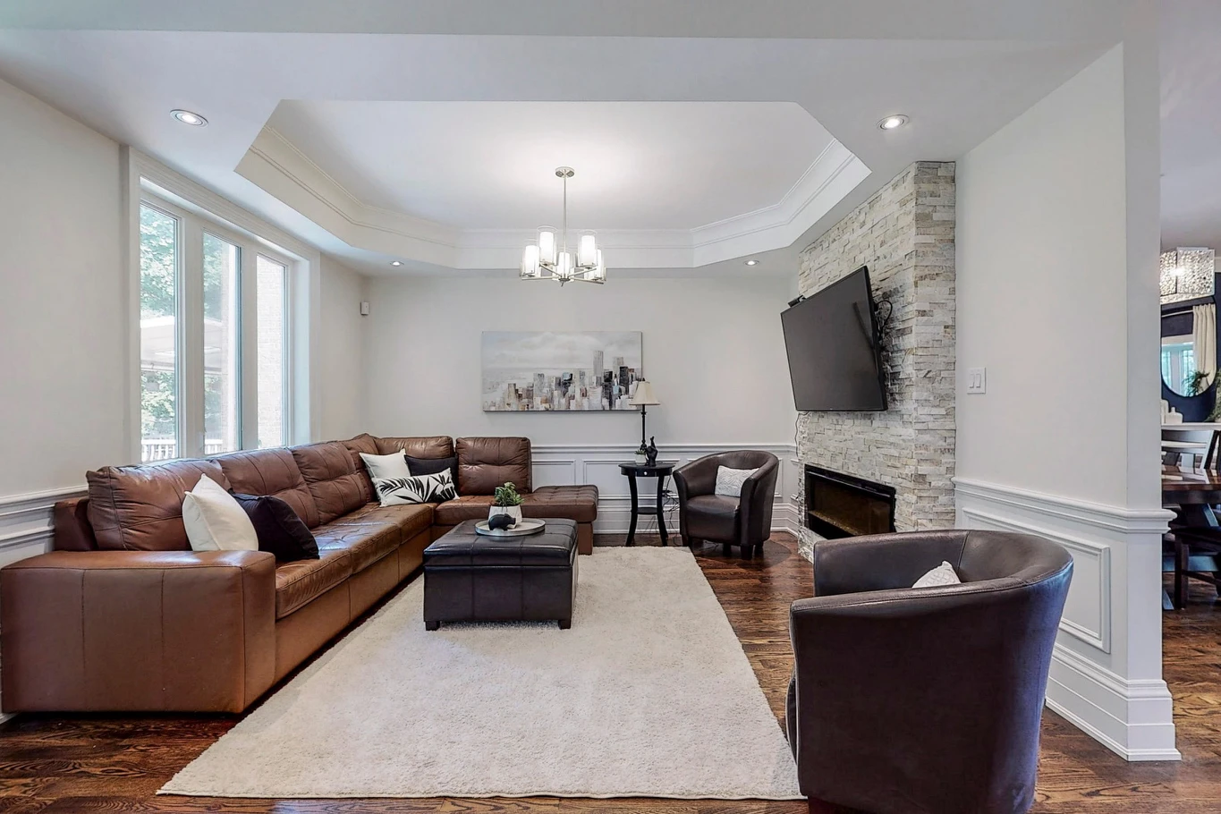 brown sectional - photo 3
