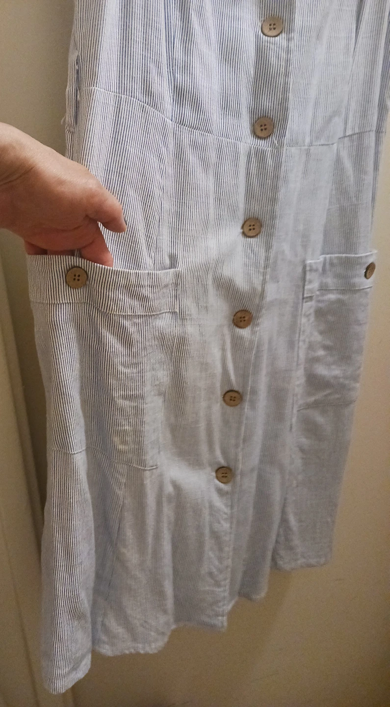 😎Summer Dress, nautical blue+white image indicator(2)