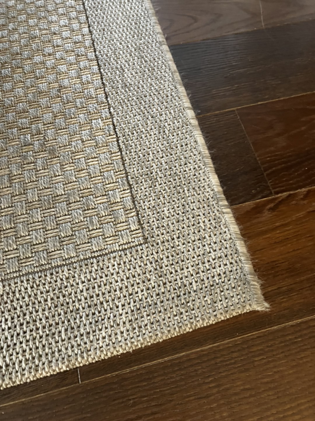 Basket weave rug