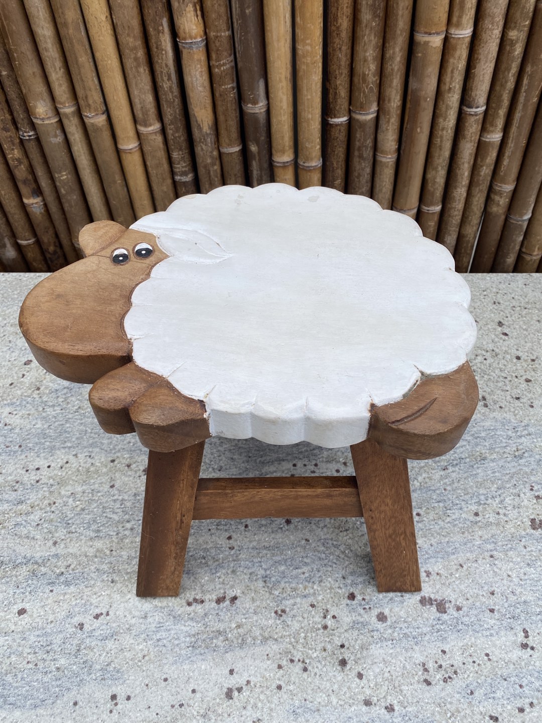 Wooden Stool Lamb