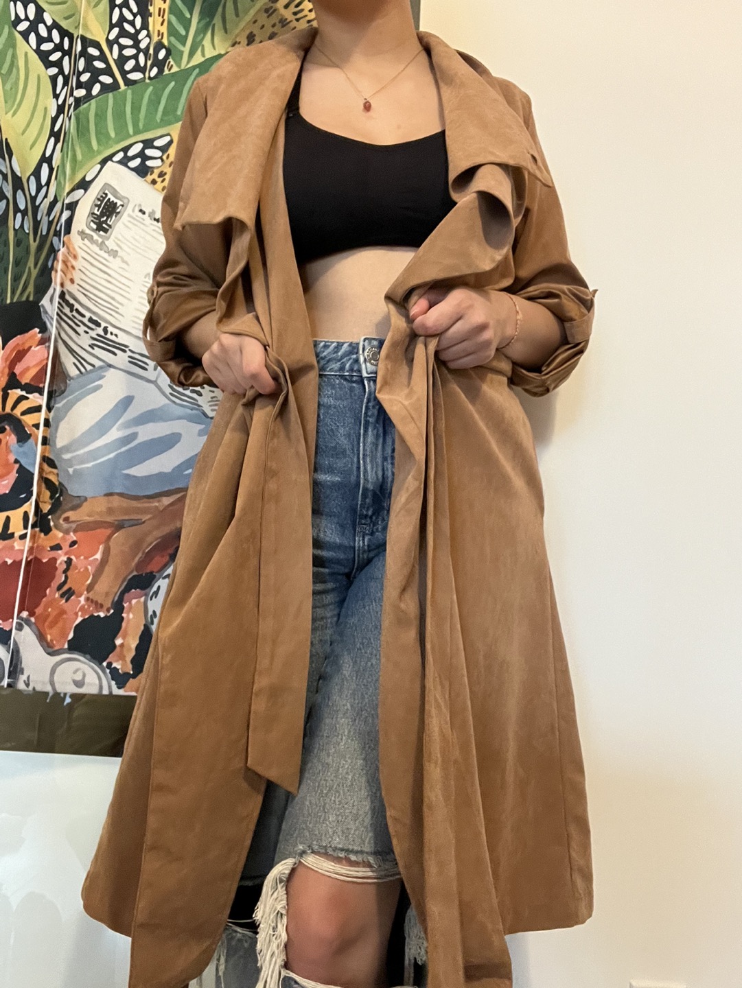 M Boutique suede trench coat (fall coat)