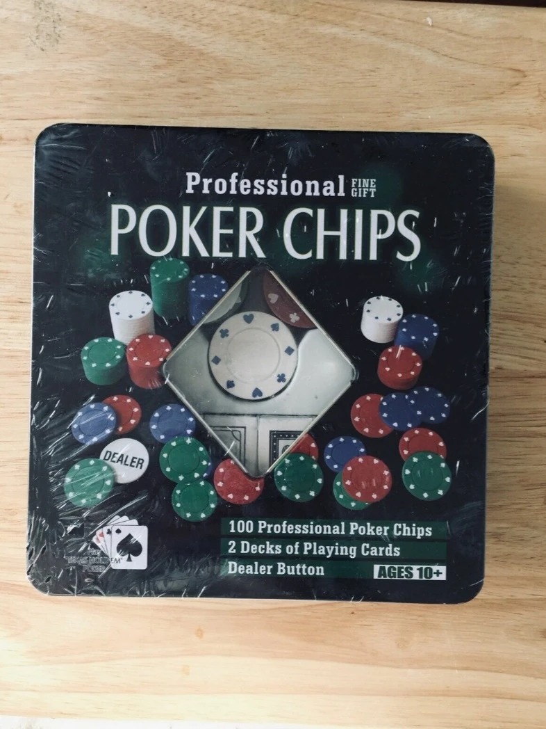 Poker chips kit $25, fine gift.Brand new, Sealed