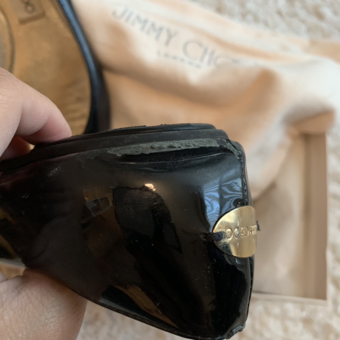 Sz36.5 Jimmy Choo crock patent flats - photo 5