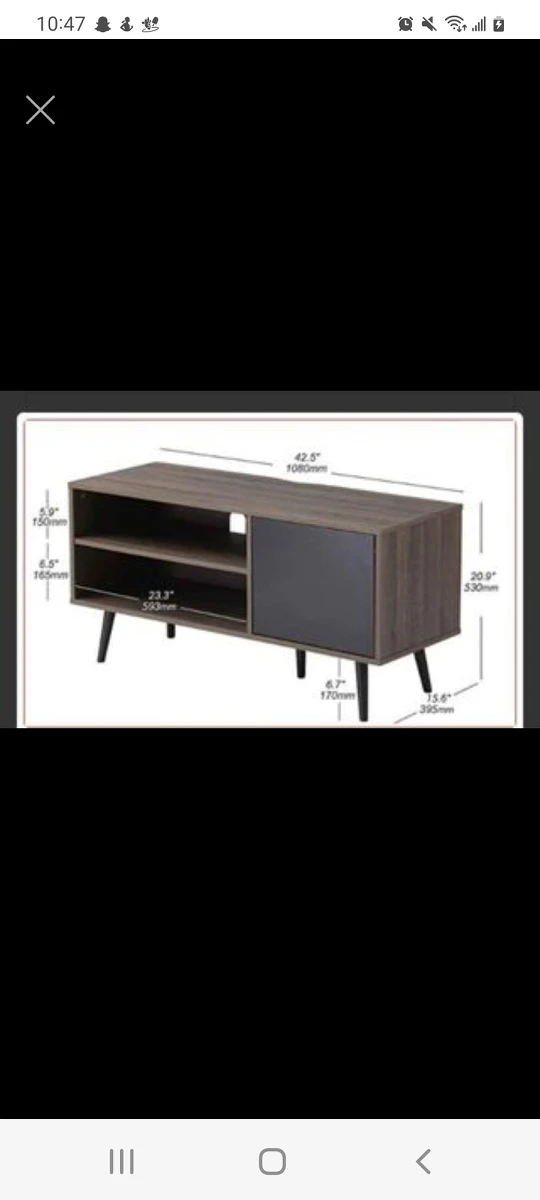 Wampat Mid-Century Retro TV Stand - photo 3