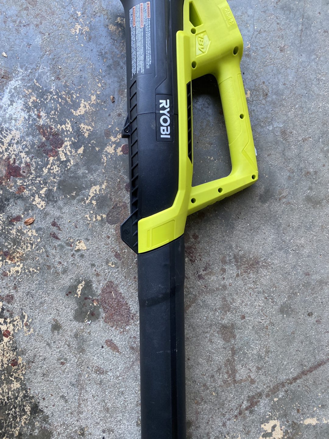Ryobi 18V P2109 leaf blower, tool only image indicator(4)