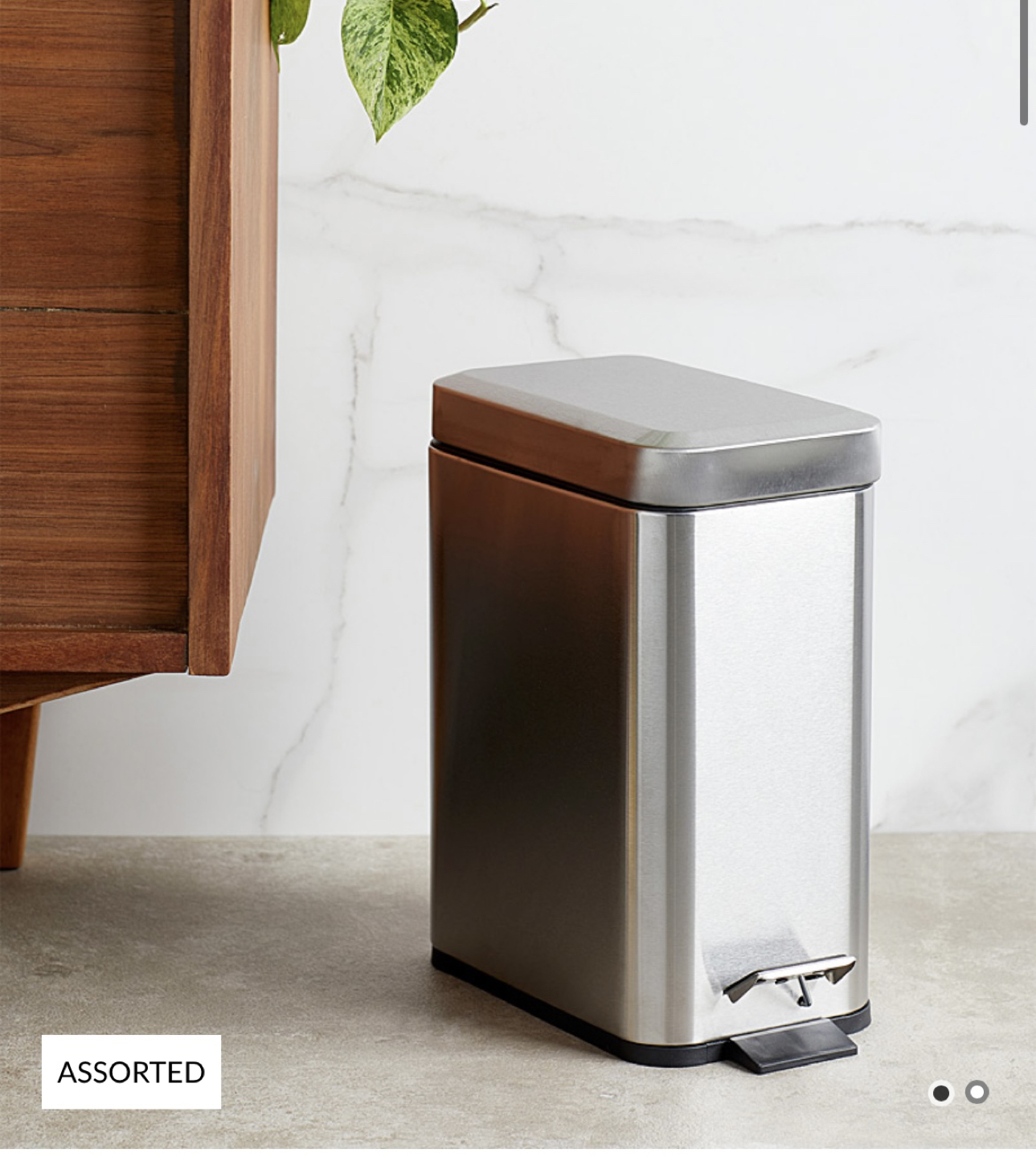 Silver Metal Bin 5L