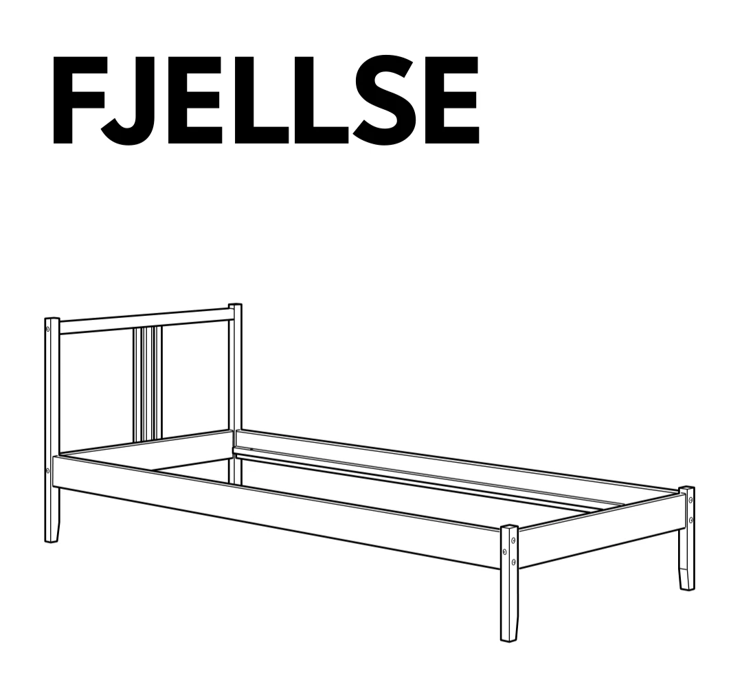 IKEA NEW Fjellse double bed frame - photo 4