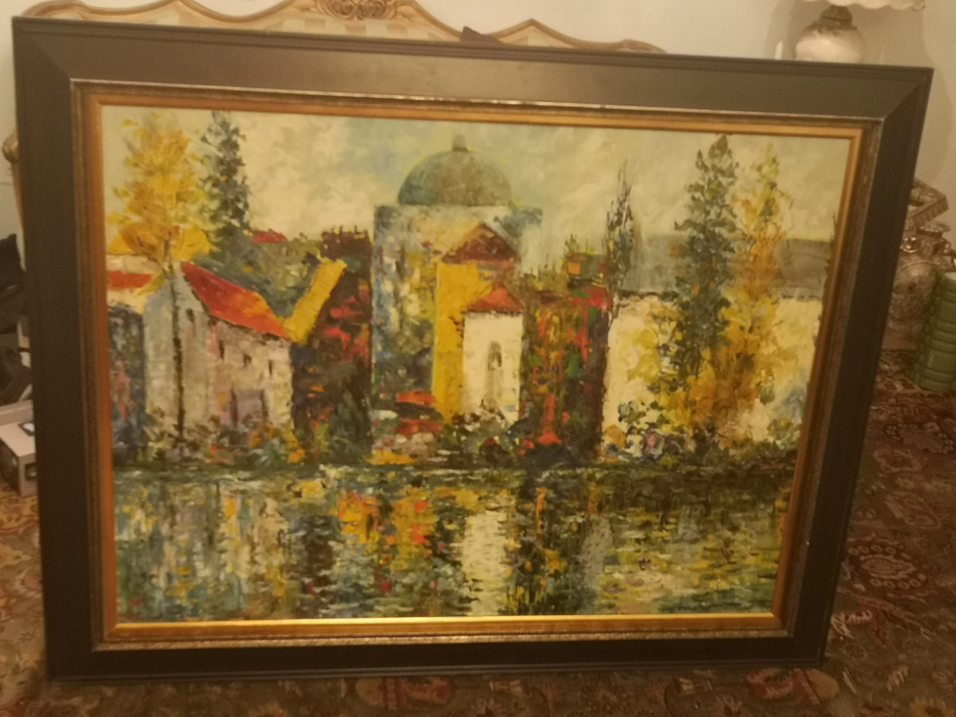 framed signed oil painting - photo 3