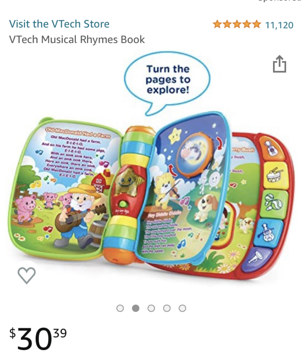 VTech Musical Rhymes Book - photo 5