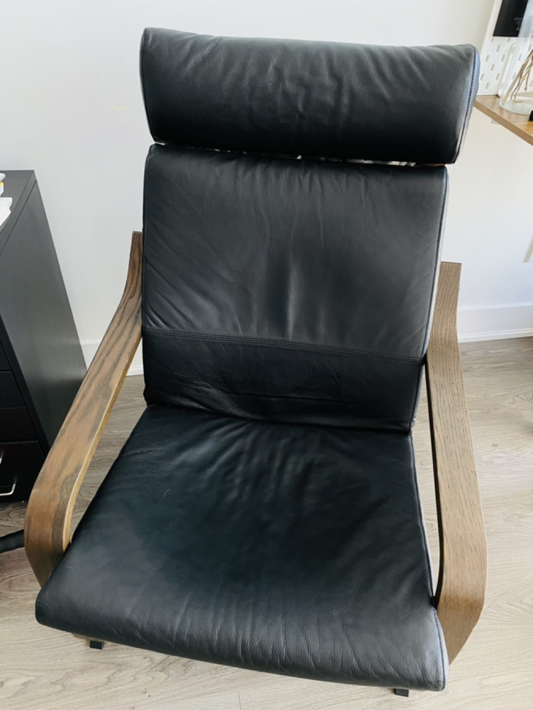 Ikea Leather Poang Chair