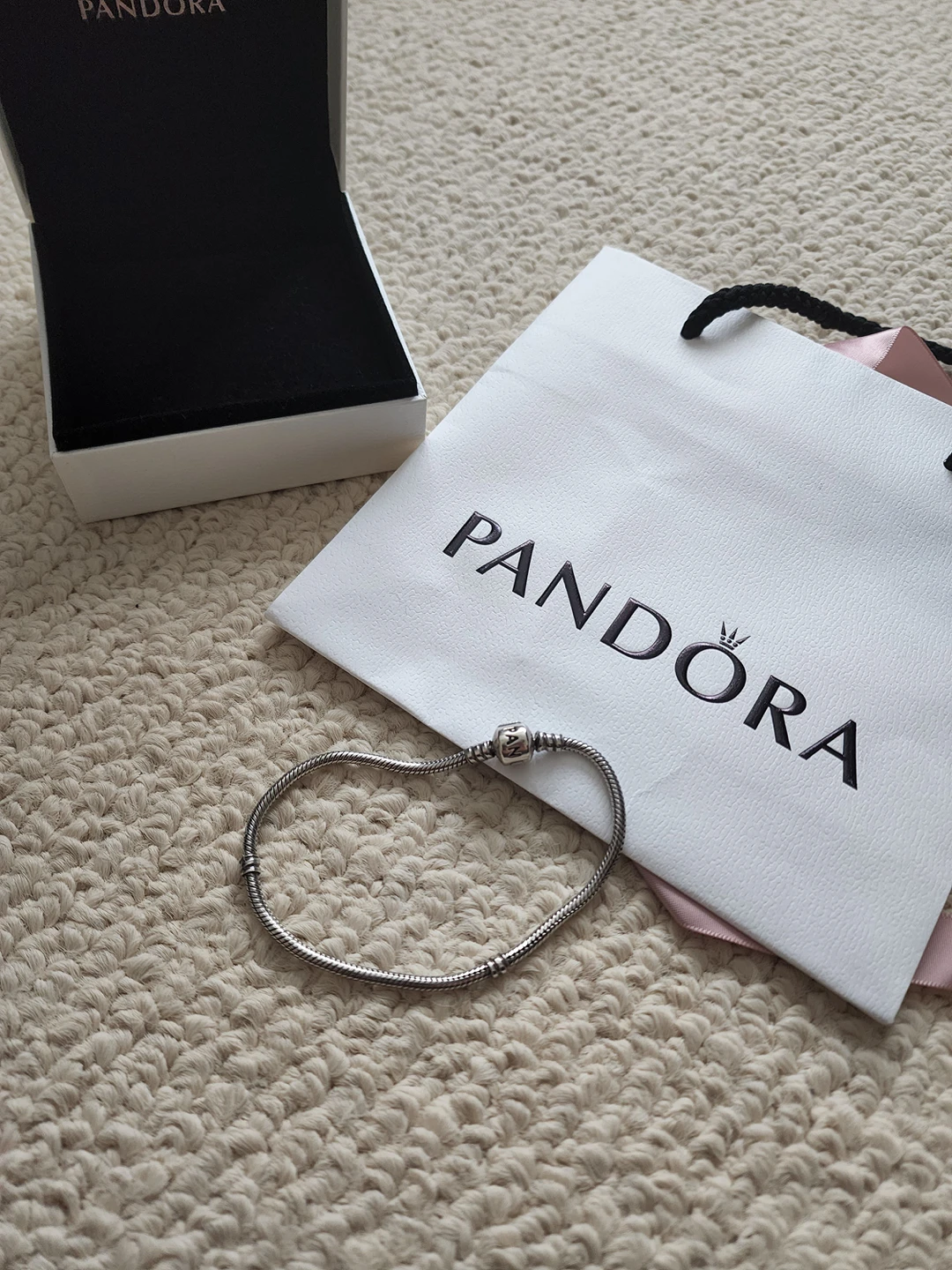 EUC - Pandora Moments Snake Chain Bracelet - photo 2