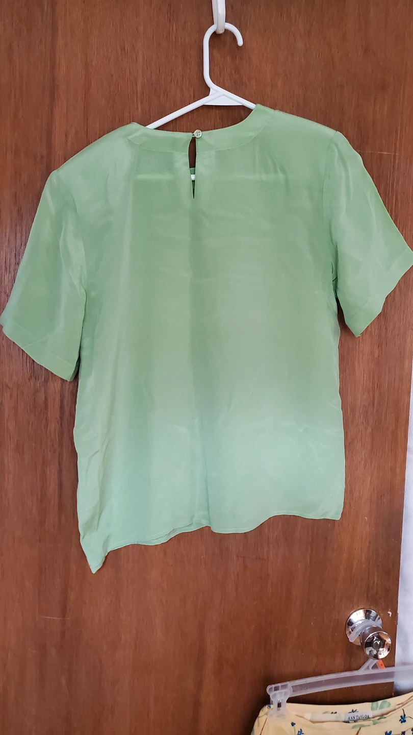 Ann Taylor Silk Skirt and silk  blouse image indicator(5)