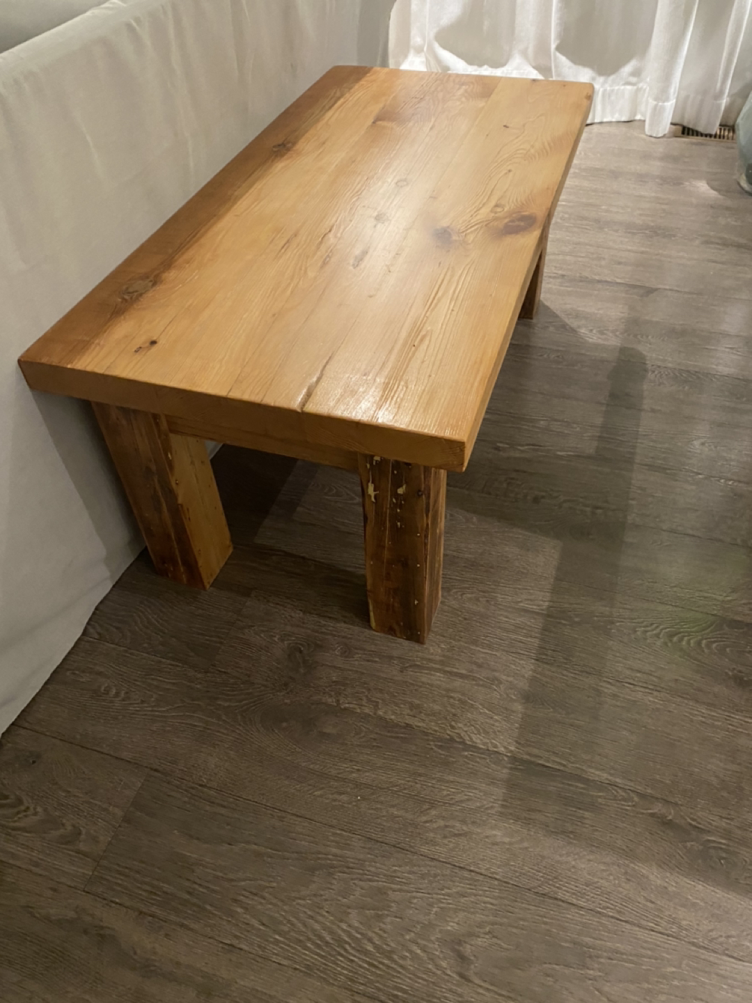 Solid wood coffee table - photo 2