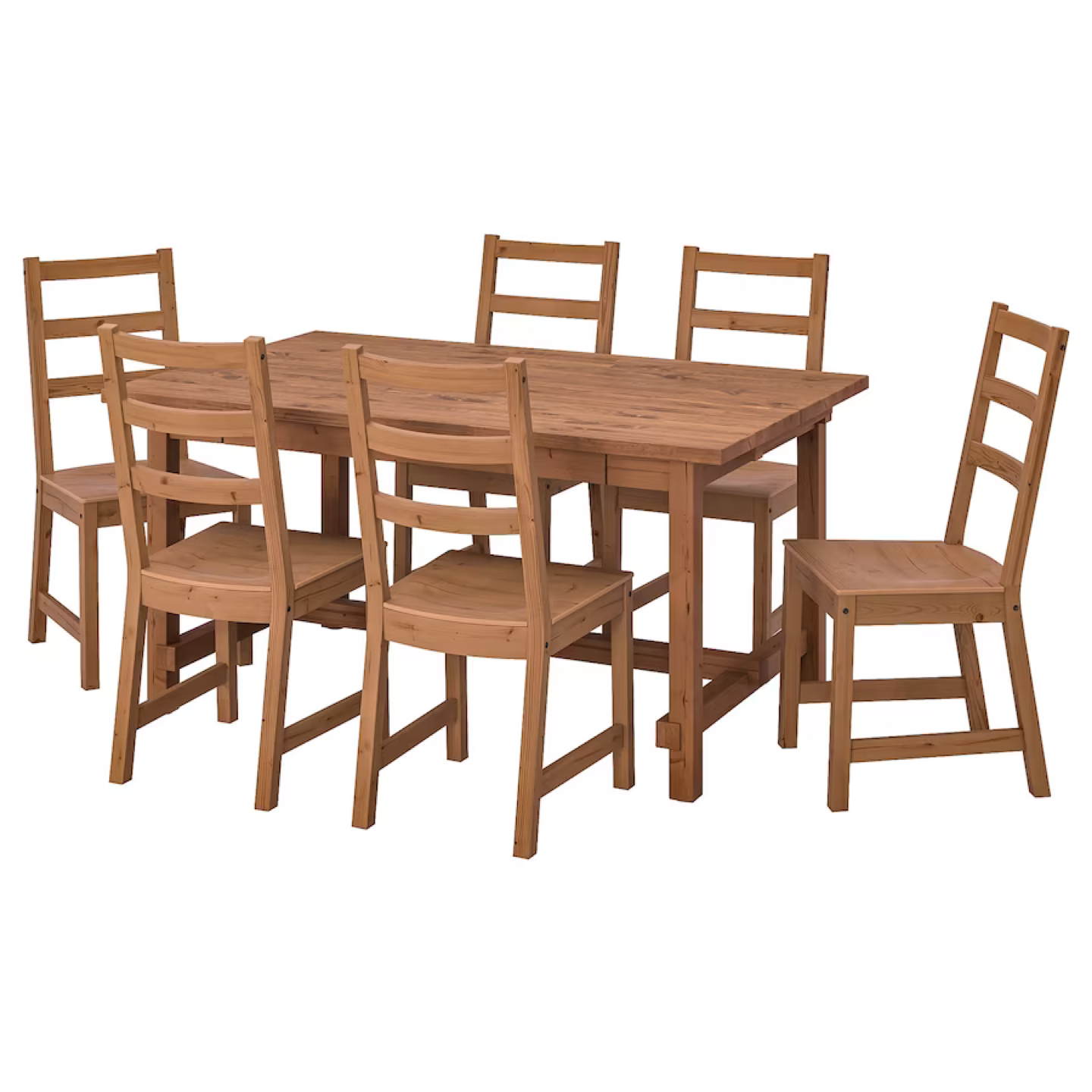 Extendable Table Antique Stain (Includes 4 Chairs) - photo 2