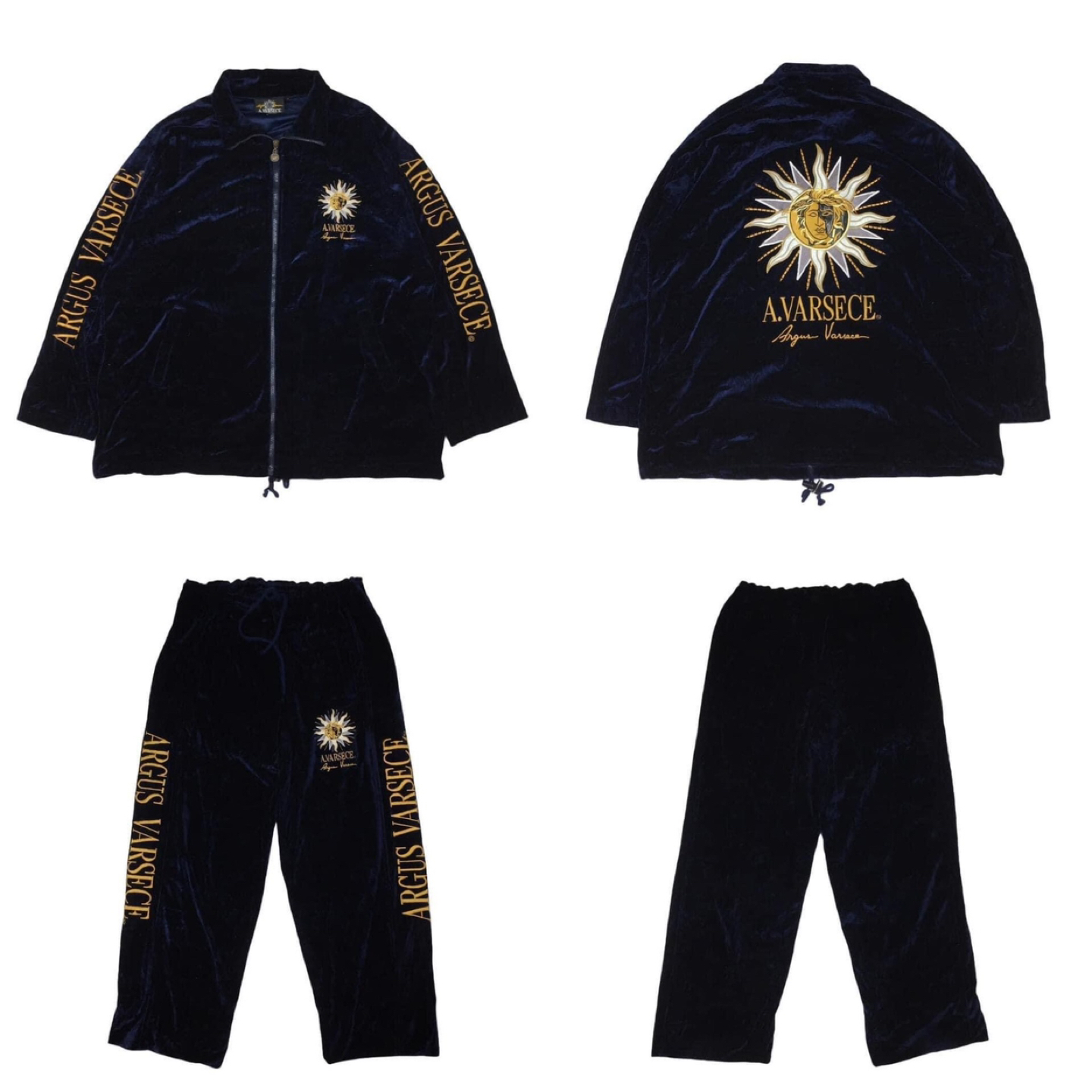 Vintage velvet set jacket and sweatpants  Jacket thumbnail