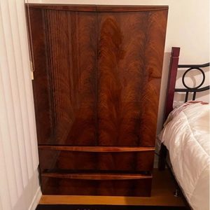 Walnut Wardrobe Dresser Cabinet made from Italy