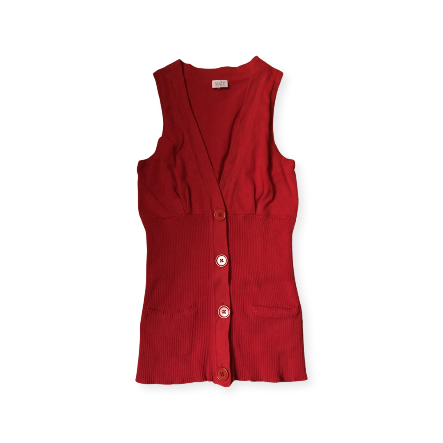 Suzy Shier Knit Like Vest thumbnail