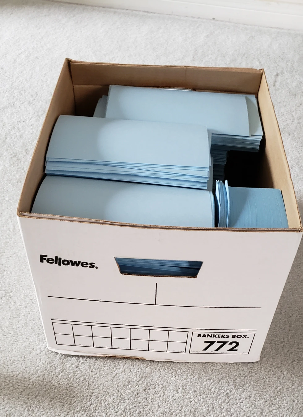 Blue cardstock paper image indicator(2)